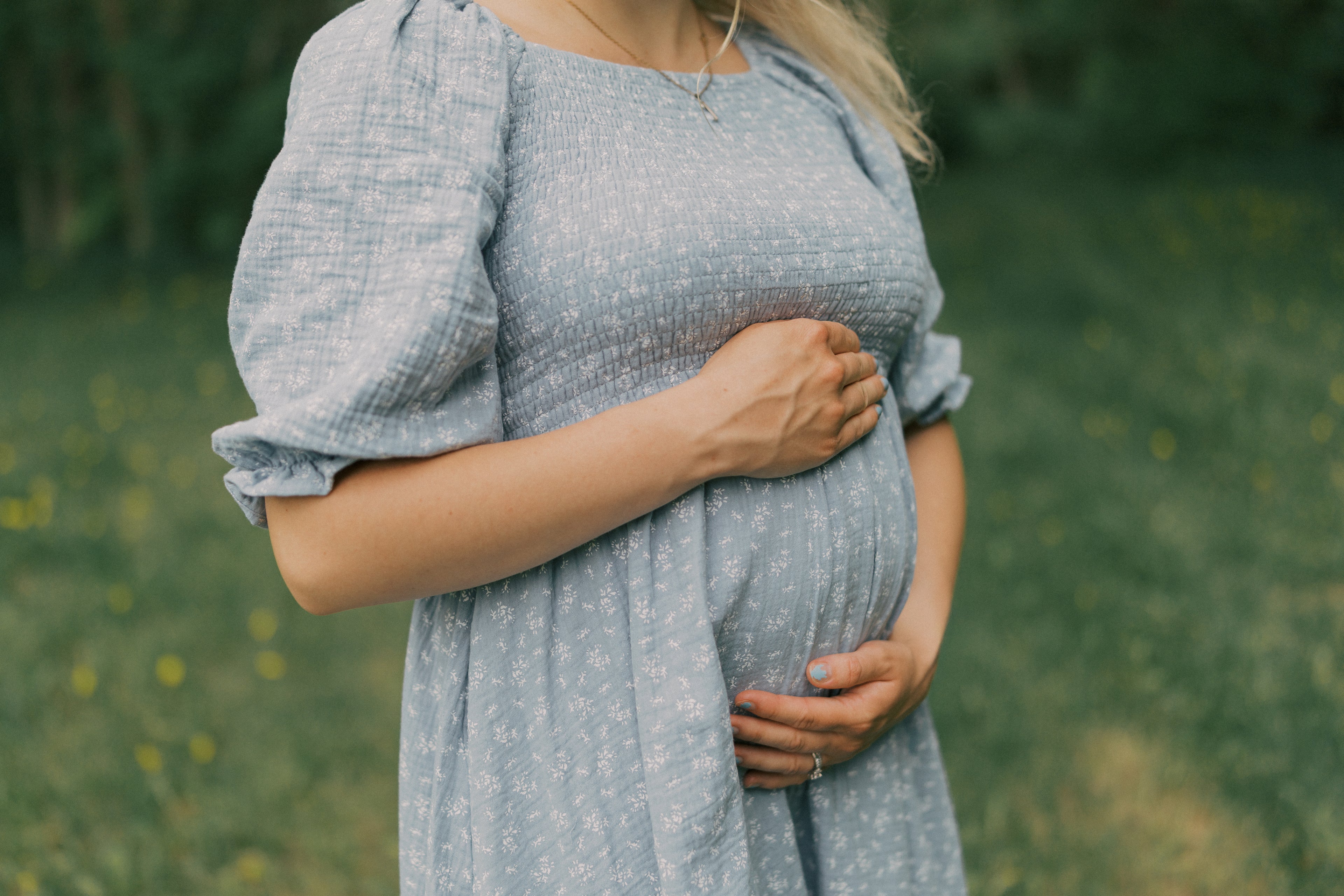 The May Dress - cotton, maternity & nursing friendly smocked midi dress